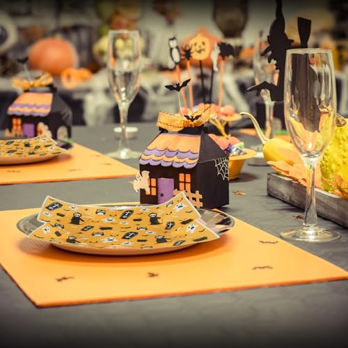 PLULON 160 Sheets Halloween Wax Paper for Food Sandwich Wrap Deli