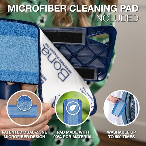 Premium Hardwood Floor Spray Mop Kit with Reusable Microfiber Pad