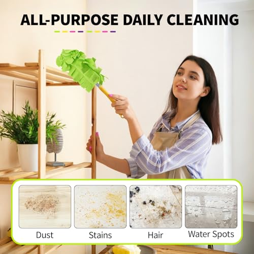 Reusable Microfiber Duster Refills (8 Pack) - Washable Dusting Pads