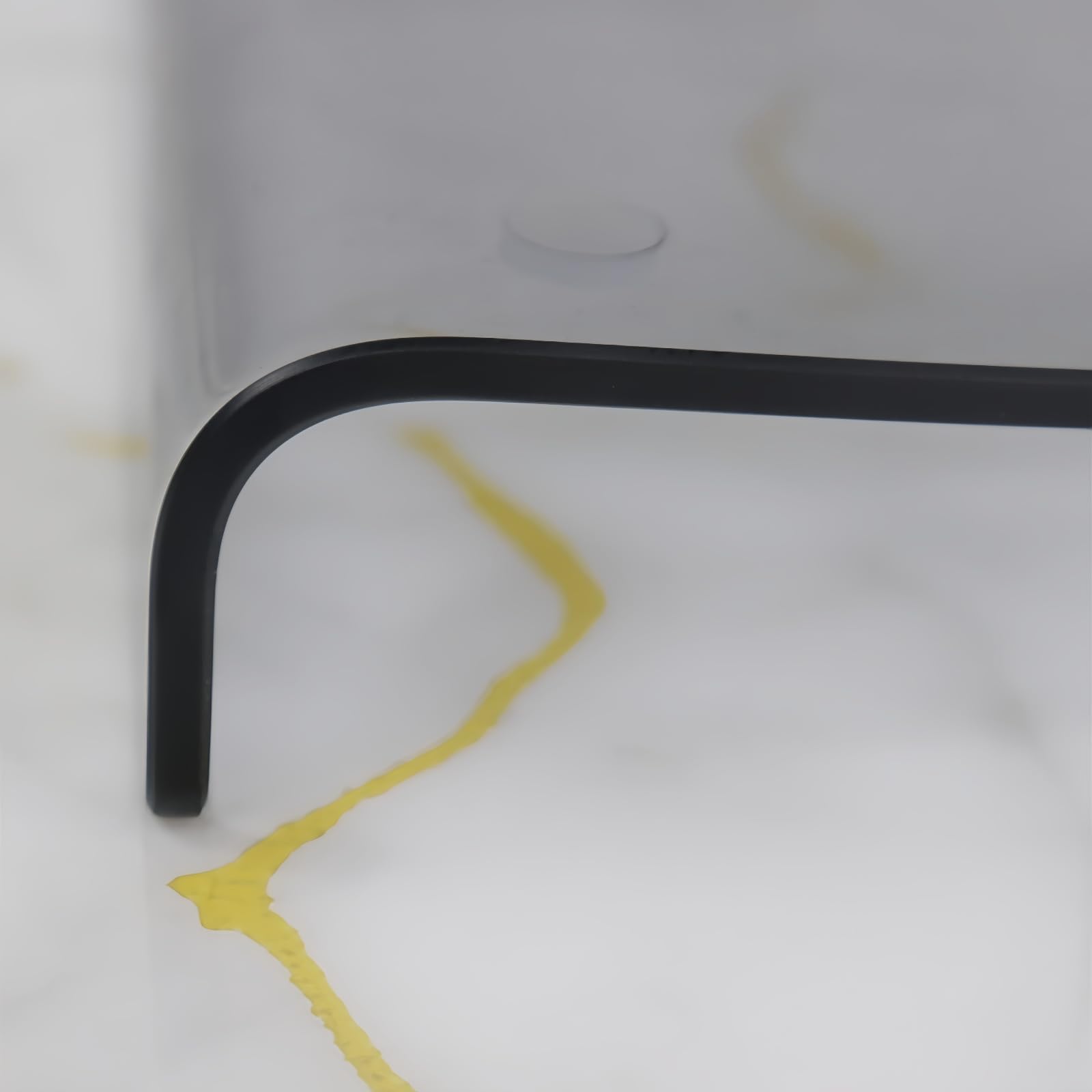 Tempered Glass Cutting Board for kitchen with Counter Lip, Glass Chopping Board, Scratch-Resistant,Non-Slip (Gray)