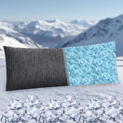 Cooling Body Pillow for Adults - 20x54 Inch Shredded Memory Foam