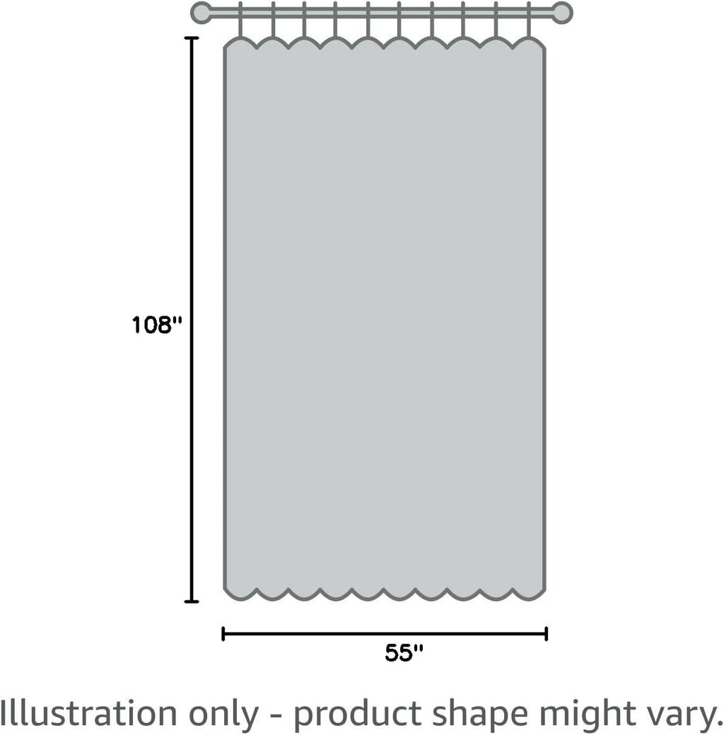 NICETOWN Blackout Draperies - Thermal Insulated Grommet Curtains, 55" Wide x 108" Long | Dark Mallard Color