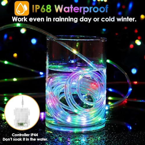 10ft Multicolor LED Stroller Light for Night Walking, Waterproof RGB Rope