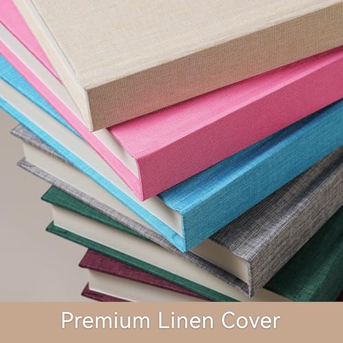 Mini Photo Album for 2x3 Inch Film with Memo Writing Space, Linen Cover
