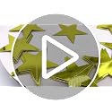 78ft Gold Star Garland Decorations - 6 Pack Double Sided Hanging Party Streamers