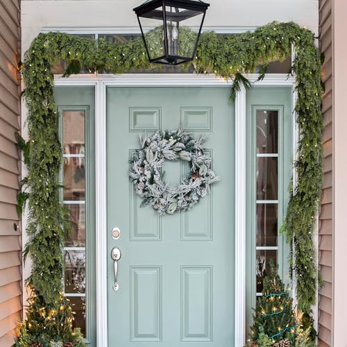 6FT Artificial Cedar Garland Mantel Scarf Christmas Decor - 6FT / 1