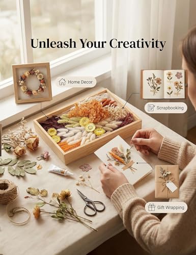 Natural Dried Flower Bouquet Set for DIY Floral Arrangements & Decor