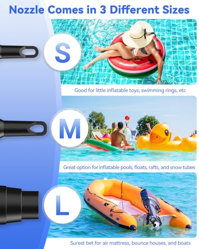 4000mAh Rechargeable Portable Air Pump for Inflatables & Air Mattresses