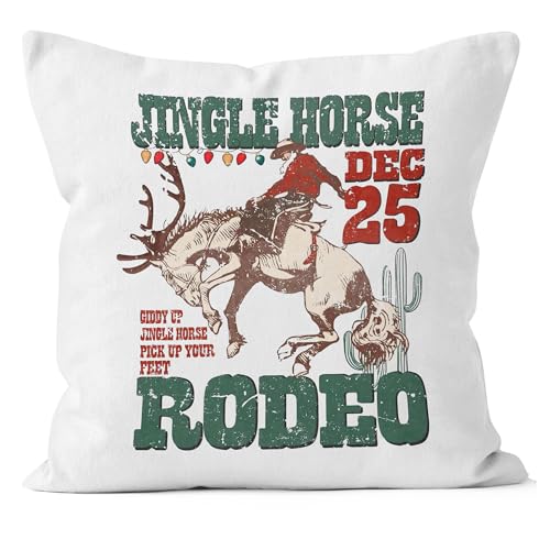 Christmas Throw Pillow Covers 18x18 Flannel Santa Tree Holiday Decor