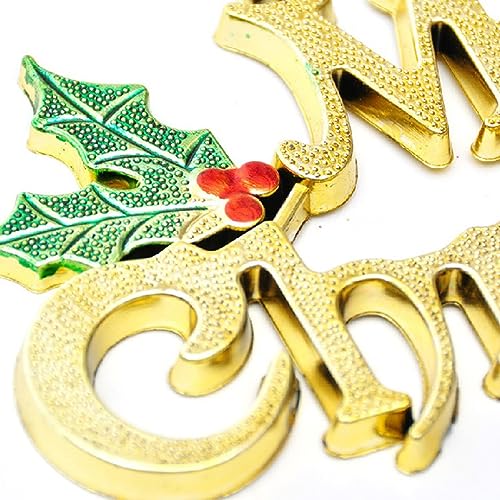 Alfyng 10 Pcs Merry Christmas Hanging Signs Decor for Tree & Wreaths
