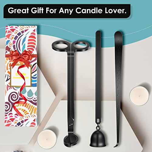 3 in 1 Candle Accessory Set - Wick Trimmer, Dipper, Snuffer