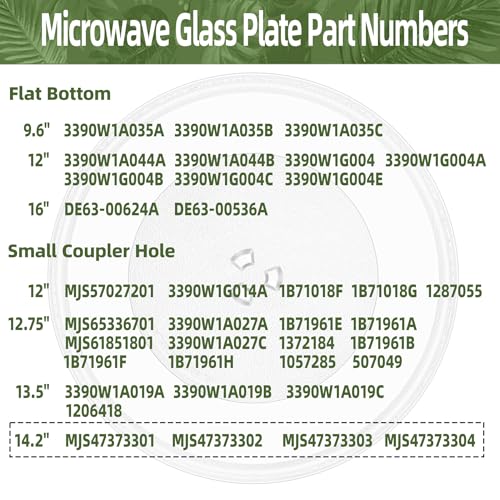 14.2-Inch Microwave Turntable Glass Plate Replacement Tray