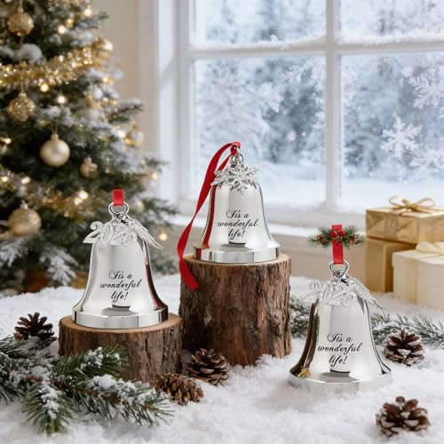2026 It's A Wonderful Life Christmas Bell Ornament with Angel Wings