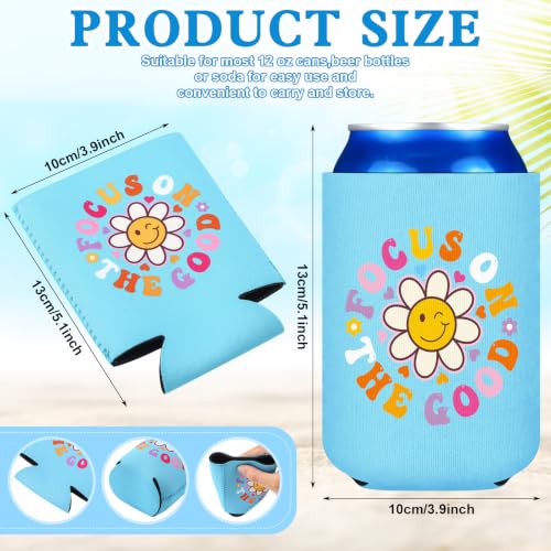 CHENGU Humorous 24 Pcs Beer Can Sleeves - Funny Quotes Beer Cooler, Reusable