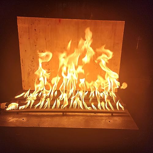 18 Inch Rectangular Gas Fire Pit H-Burner with 3 Pipes