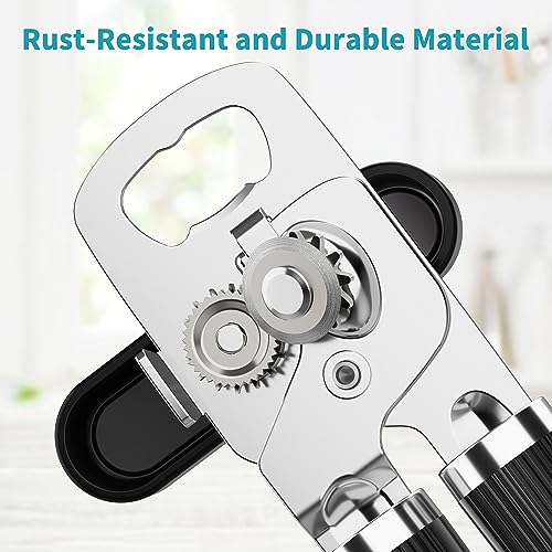 Heavy Duty Manual Can Opener, Stainless Steel Smooth Edge Handheld Tool