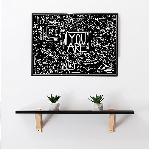 Black & White Motivational Quote Tapestry - Positive Affirmation Wall Decor