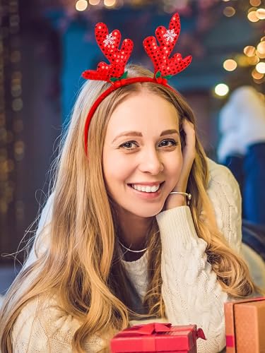 HOVACY 30 Pack Christmas Headbands 15 Styles Reindeer Santa Elf Party Accessories