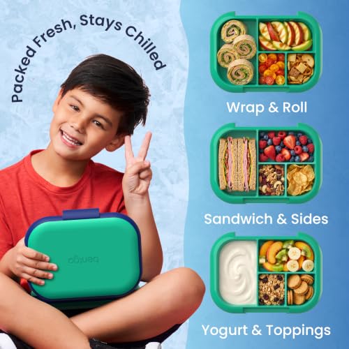 Bentgo Chill Kids 4-Compartment Bento Box with Built-In Ice Pack