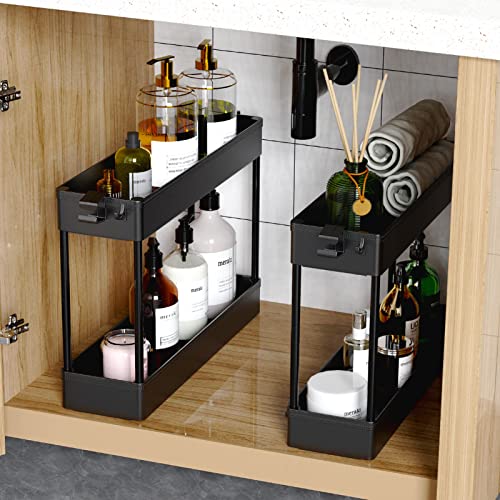 4-Tier Slim Rolling Storage Cart - Narrow Mobile Utility Organizer
