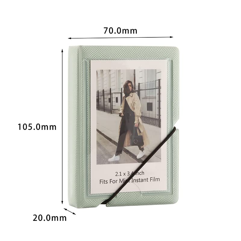 2x3 Mini Photo Album, 28-Pocket Portable Wallet Album for Instant Photos