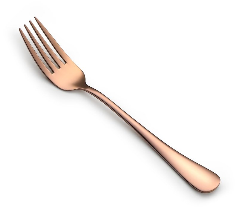 Rose Gold Salad Forks Set of 8, Stainless Steel Silverware Flatware Forks, Appetizer Dessert, 6.7 Inches, Mirror Finish and Dishwasher Safe