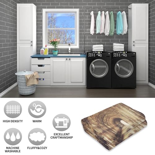 Onlcuk 60x80in Golden Retriever Smile Fuzzy Flannel Blanket for Dogs & Home
