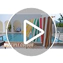 Genovega Oversized Striped Beach Towels 6-Pack - 72x40 XL Microfiber Set