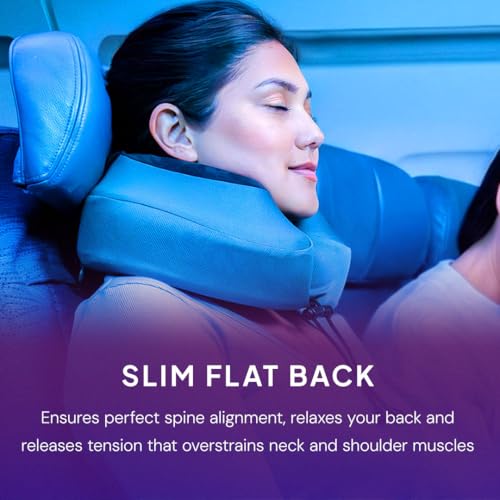 Cabeau Evolution S3 Memory Foam Travel Pillow with Seat Straps (Jet Black)