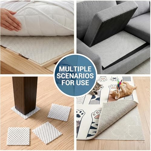 Non-Slip Rug Pad for Hardwood Floors - 9x12 FT Anti-Slide Underlay