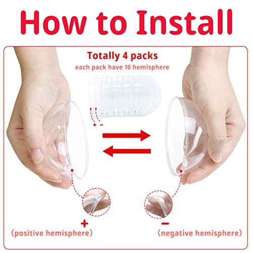 20PCS Clear Plastic Fillable Christmas Ornaments, 80mm Shatterproof DIY Craft Balls