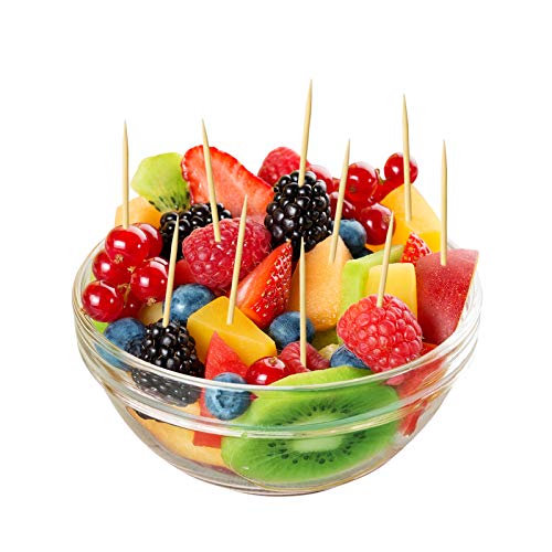 BLUE TOP Cello Wrapped Bamboo Toothpicks 1000 Pack - Food & Cocktail Picks