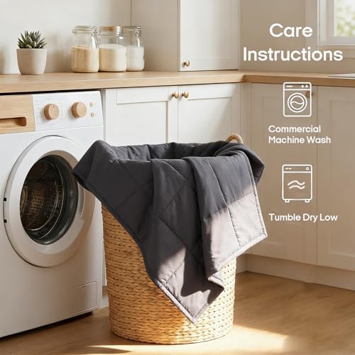 20lb Weighted Blanket for Adults - 60x80 Inch Cooling Queen Size