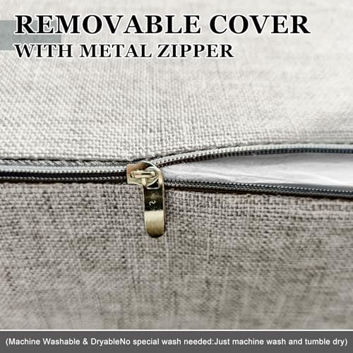 Mattress Extender Bed Gap Filler with Removable Cover - Light Grey