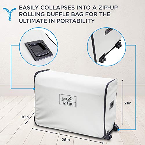 Queen Inflatable Air Mattress with Frame & Built-in Pump