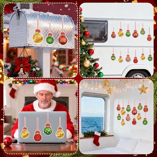 Colorful Christmas Dishwasher Magnets Set - 12Pcs Holiday Fridge & Kitchen Decor