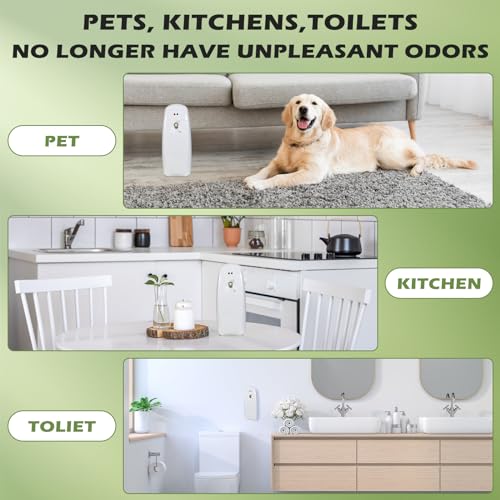 2-Pack Automatic Air Freshener Dispenser - Wall-Mount or Freestanding