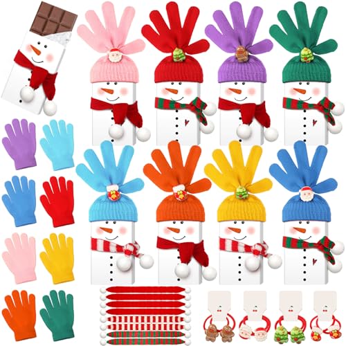 Christmas Snowman Candy Wrappers Kit DIY Holiday Chocolate Gift Set