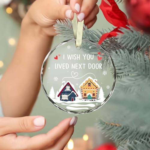 BSQUIELE Christmas Friend Ornament - Next Door Friendship Gift for Women