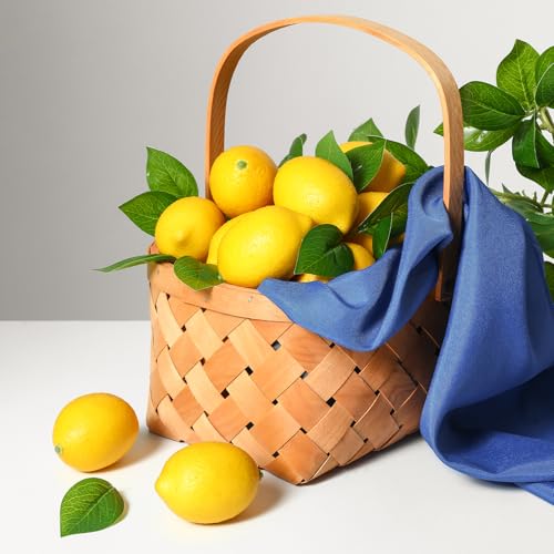12PCS Realistic Artificial Lemons for Home & Kitchen Decor