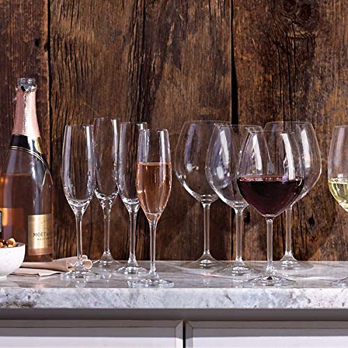 Lenox Tuscany Classics Champagne Flutes Set of 6, 8oz Elegant Stemware for Celebrations