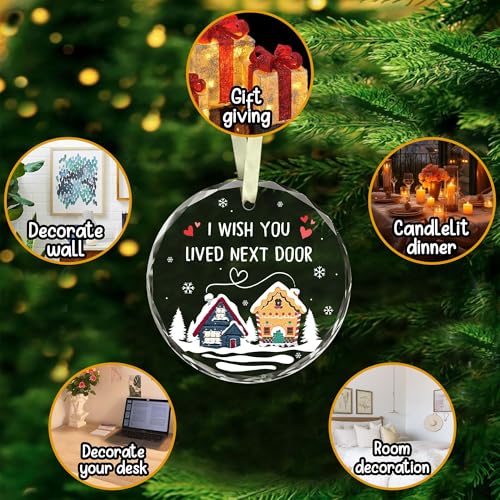 BSQUIELE Christmas Friend Ornament - Next Door Friendship Gift for Women