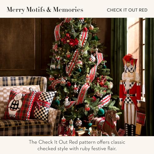 MacKenzie-Childs Check It Out Red Capiz Star Ornament – Set of 1
