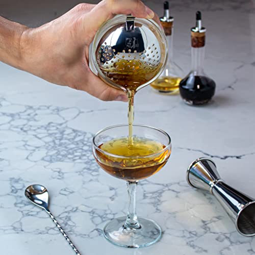 THE ART OF CRAFT Standard Julep Strainer - Stainless Steel Cocktail Strainer