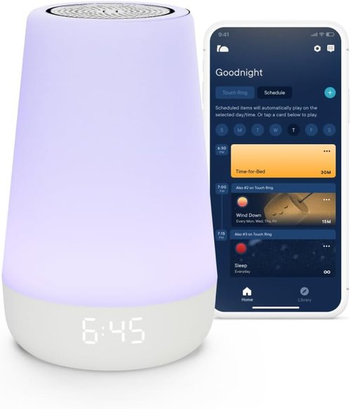 Hatch Baby Sound Machine - Night Light & Sleep Support | Wi-Fi White Noise & Toddler Stories (White)