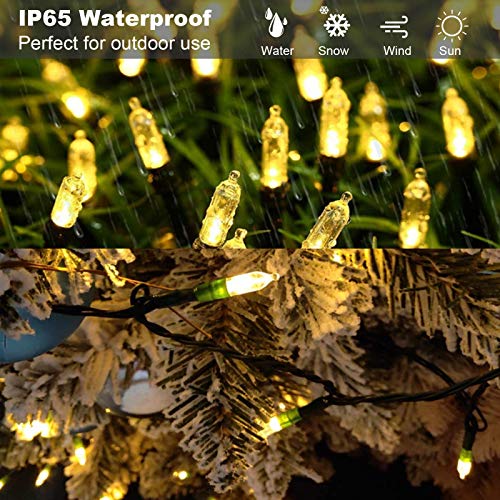 Koxly 18ft Warm White Battery Operated String Lights with Remote & 8 Modes