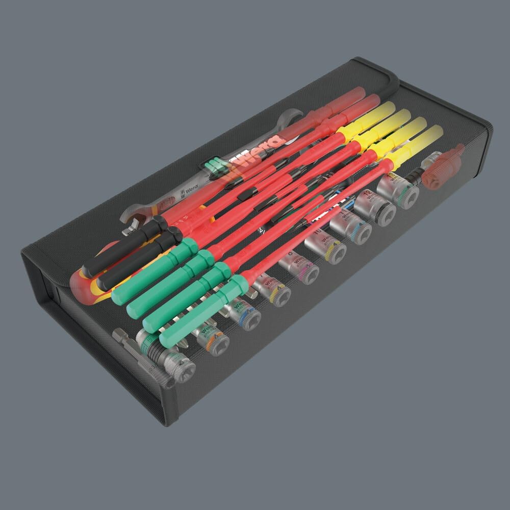 Wera 5135870001 Kraftform Kompakt W 2 Tool Set - 35-Piece Maintenance Kit for Professionals