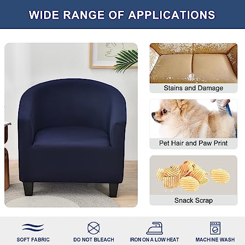Stretch Club Chair Slipcover - Soft & Durable Barrel Chair Cover