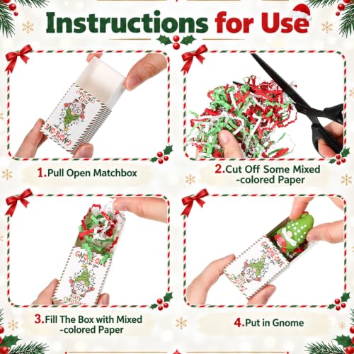 48 Sets Christmas Gnome Stress Ball Gift Boxes – 48 Gift Boxes Included (Variation: 48 / Xmas Gnome) Wettarn
