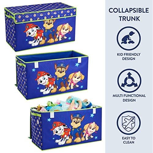 4-Piece Kids Bedroom Storage Set with Toy Trunk, Bins & Laundry Hamper